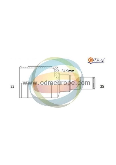 ODM OP-3-5033 Aks Kafası Corsa D İç Sağ 25×35×23
