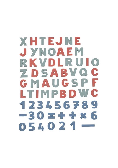 72 Magnetic Letters & Numbers
