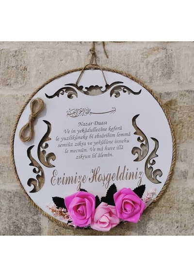 Ev Kapı Süsü Nazar Dua Temalı Kişiye Özel