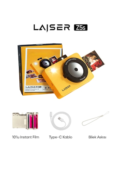 Laiser Z5S İnstant Kamera Ve Fotoğraf Yazıcısı - Şipşak Fotoğraf Makinesi