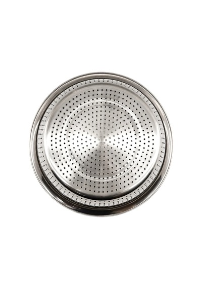 28cm Kulpsuz Paslanmaz Metal Sepet Süzgeç 5468 Çok Renkli
