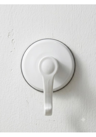 Feyza Yapı Beyaz Güçlü Yapışkanlı Banyo Vakumlu Vantuzlu Askılık Cok Renkli