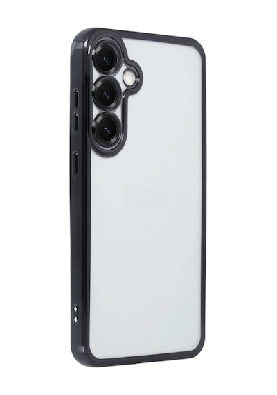 Samsung Galaxy S25 Kılıf Razer Lensli Silikon - Siyah 0.2M-Çok Renkli