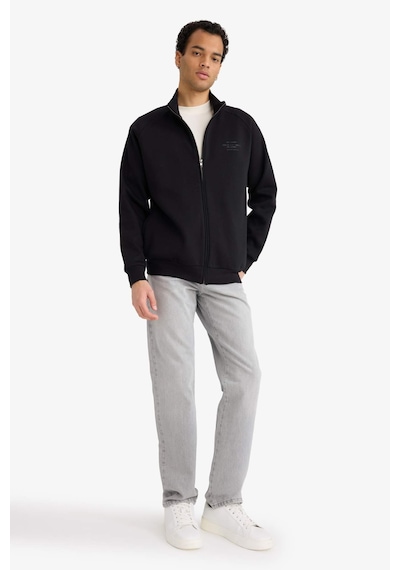 Defacto Boxy Fit İçi Yumuşak Tüylü Sweatshirt E1367ax26spbk81 Siyah-bk81