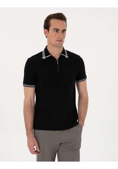Pierre Cardin Erkek Siyah Tişört 50302607-vr046 Siyah