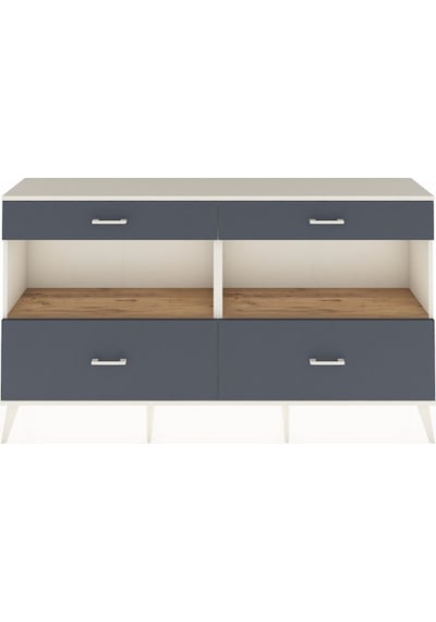 Arges Konsol 2 Raflı 4 Çekmeceli 176x30x99 Aytaşı-çam/antrasit Aytaşı-çam/antrasit
