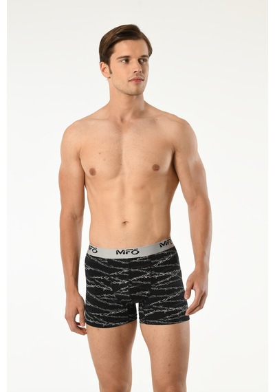 Mfö Life İç Giyim Likralı Erkek Desenli Boxer 001