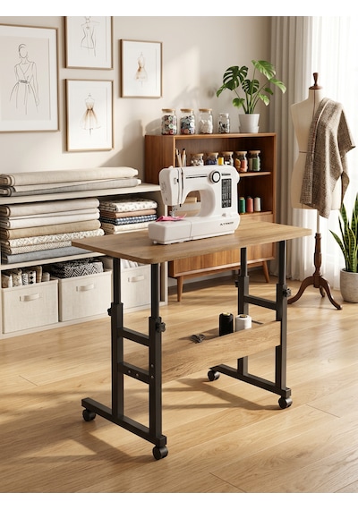 Tekerlekli Dikiş Makinesi Sehpası Ayarlanabilir Çok Amaçlı Çalışma Masası 80x40 Cm Atlantik Çam Tekerlekli Dikiş Makinesi Sehpası Ayarlanabilir Çok Amaçlı Çalışma Masası 80x40 Cm Atlantik Çam