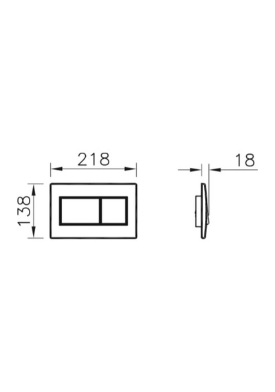 Norm Kumanda Paneli Parlak Krom 720-0180 VitrA- Diğer