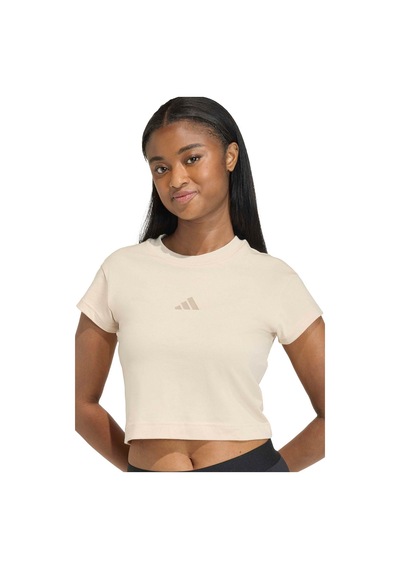 Adidas W Fı Sl Bb Tee Crlı Bej Kadın Kısa Kol T-shirt 000000000102496470