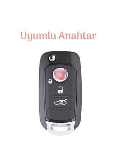 Fiat Egea Uyumlu 500X TPU ANAHTAR KILIFI SİYAH