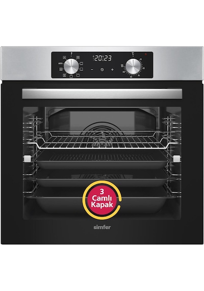 Simfer 8210 10 Fonksiyon Airfry Plus Inox Ankastre Fırın Dijital