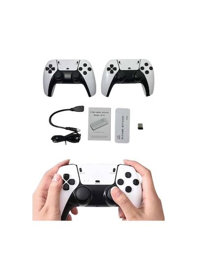 Game Stick 4k Retro Çift Kollu Atari Oyunlari +20000 Oyunlu Konsol Nostalji Mh-hs1246-5180 Beyaz Game Stick 4k Retro Çift Kollu Atari Oyunlari +20000 Oyunlu Konsol Nostalji Mh-hs1246-5180 Beyaz