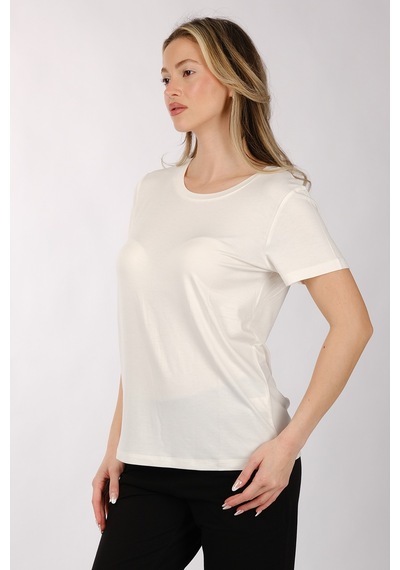 Daıdo Kadın T-shirt 19y311900981 Ekru