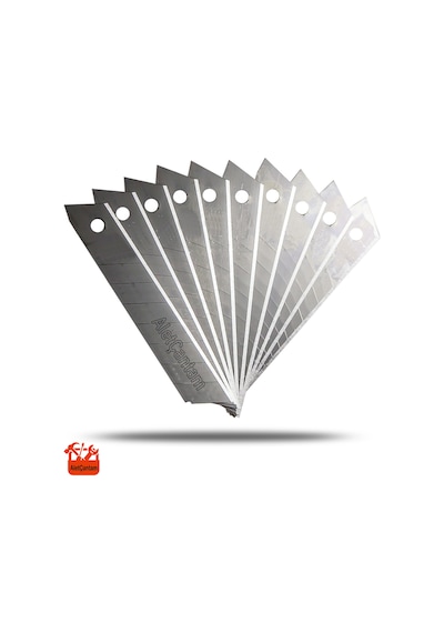 Elka Maket Bıçağı Yedeği 10Lu Paket Geniş 18MM Kalın Maket Ağzı