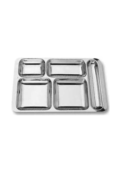 Kırılmaz Metal Yemek Tabldot Tabağı 5 Bölmeli Nocolor-98eac97f