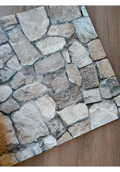 3 Boyutlu Kayrak Taş Desenli Hava Alabilen Silinebilir Duvar Kağıdı 5 M² Diğer