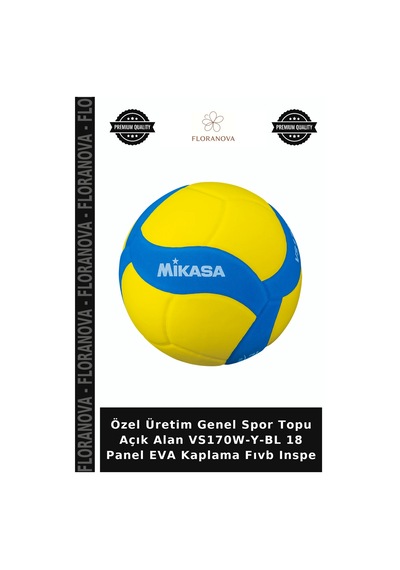 Özel Üretim Genel Spor Topu Açık Alan Vs170w-y-bl 18 Panel Eva Kaplama Fıvb Inspe