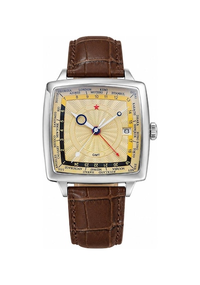 Red Star 7691g-b Otomatik Seiko Nh34 Gmt Mekanizmalı Erkek Kol Saati Gri