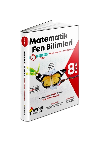 8. Sınıf 1. Dönem Matematik ve Fen Bilimleri Beceri Temelli Soru Bankası -  Aydın Yayınları