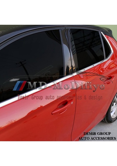 S-Dizayn  Opel Corsa F Krom Cam Çıtası 6 Prç. 2019 Üzeri
