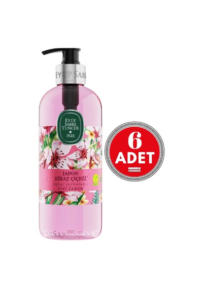 Eyüp Sabri Tuncer Japon Kiraz Çiçeği Sıvı Sabun 500 Ml X 6 Adet