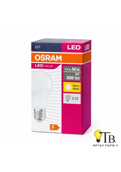 Osram Led Value Classic A60 8.5w 60w E27 2700k Warm White 806 Lm Ampul 1