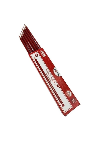 Fatih Kopya Kalemi Kırmızı Hb 12'li Paket Çok Renkli