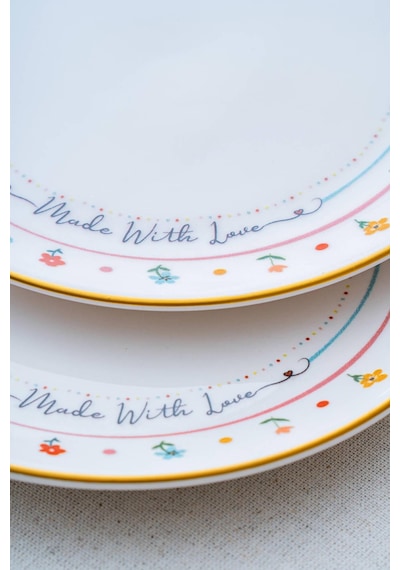 Acar Livaldi 6 Parça Pasta Tabağı - 19 Cm