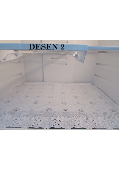 PVC Dantel Buzdolabı ve Dolap Çekmece Raf Sehpa Örtüsü En:50 CM