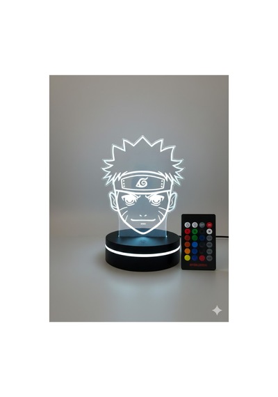 Naruto 3d Led Lamba Anime Severler İçin Renkli Masa Lambası Çok Renkli