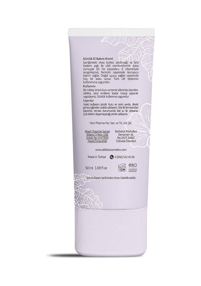Alls Biocosmetics Organik Günlük El Bakım Kremi 50 ML