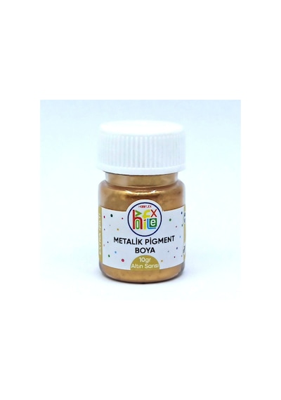EPOKSİ REÇİNE METALİK SEDEFLİ PİGMENT TOZ BOYA ALTIN SARISI 10 GR