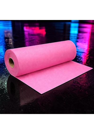 50 Metre Tek Parça 70 Cm Genişlik Elyaf Pembe Tela Kumaş Pembe Süsleme Kumaşı Mekan Dekor Kumaşı