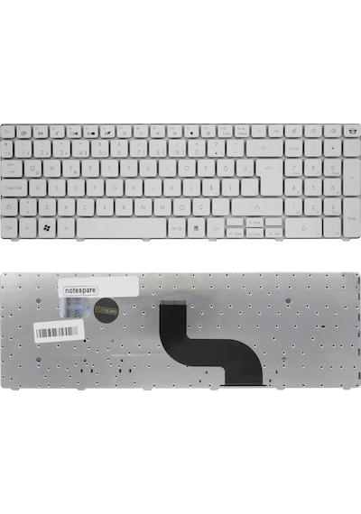 Acer Uyumlu Aspire E1-521, E1-521g, E1-531, E1-531g, E1-571, E1-571g Klavye Tr Beyaz