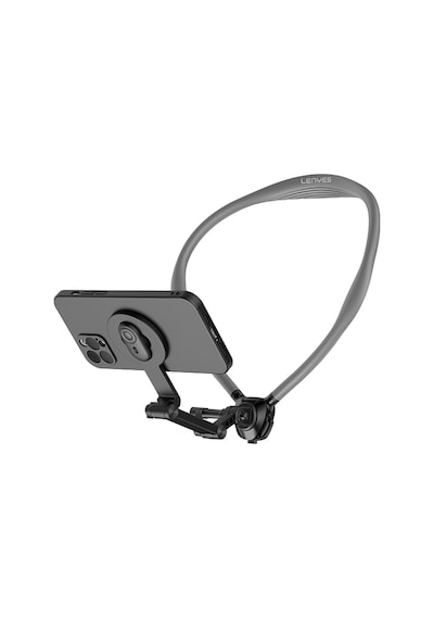 Lenyes Cr197 Eller Serbest Magnetik Boyun Askılı Telefon Tutucu Siyah