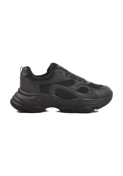 Ayakmod 164 G Siyah Tekstil Kadın Sneaker Siyah