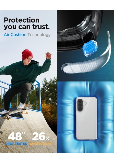Galaxy A57 İle Uyumlu Kılıf Liquid Crystal Clear - Acs11127