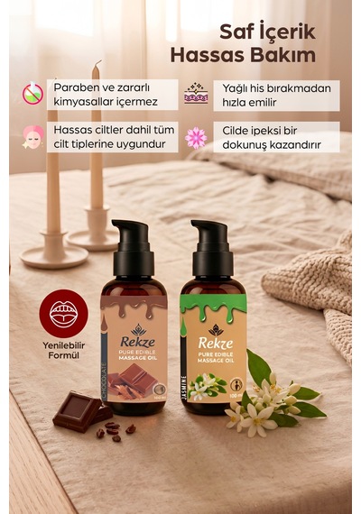 Çikolata & Yasemin Aromalı Masaj Yağı 100 Ml Aromaterapi, Nemlendirici Ve Romantik Etki - 745060868