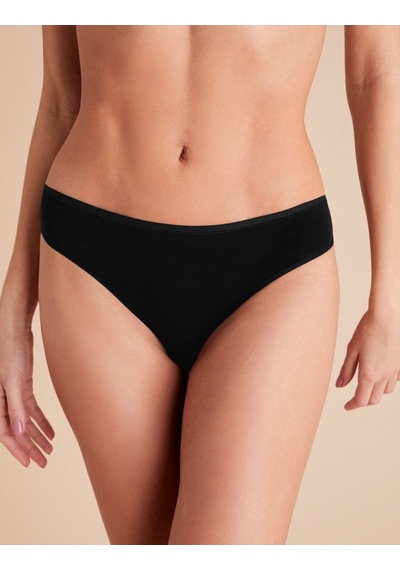 Marks & Spencer 5'li Dikişsiz Brazilian Külot Seti T61003498B Siyah