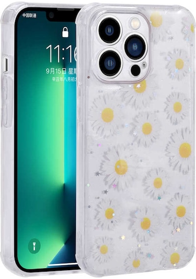 Mobilteam Apple iPhone 12 Pro Max Uyumlu Simli Desenli Kamera Korumalı Parlak Popy Kılıf-pan Pansm-ya