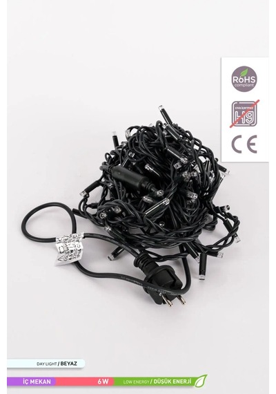 ACK 100 LED li Seri Eklenebilir LED Süsleme 6500K Beyaz Işık 220V
