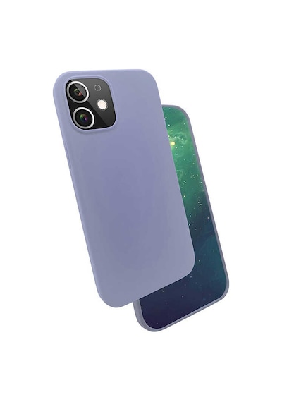 Apple Uyumlu iPhone 12 Uyumlu Zore Silk Silikon-lila Lila -