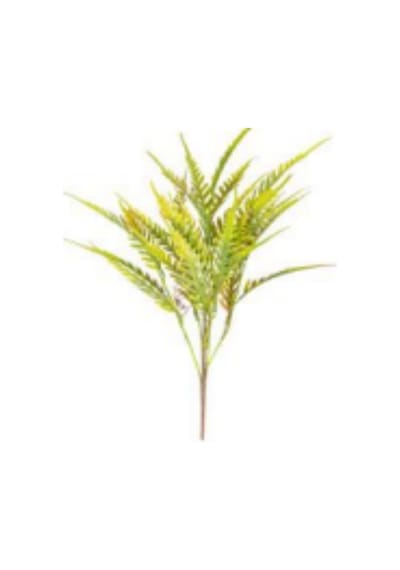 Yapay Fujer - Eğreltiotu Demet Kızıl/yeşil 60 Cm. Çok Renkli