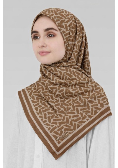 İpekal Soft Pamuk Eşarp-90 X 90 -06100 Sütlü Kahve