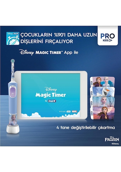 Ayrex Oral-b Çocuk Şarjlı/elektrikli Diş Fırçası Frozen D103 Diğer