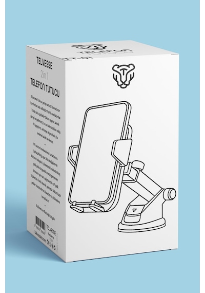 2 Modlu Klima + Torpido Araç Telefon Tutacağı Cam Havalandırma Vantuzlu Araba Telefon Tutucu Tt01