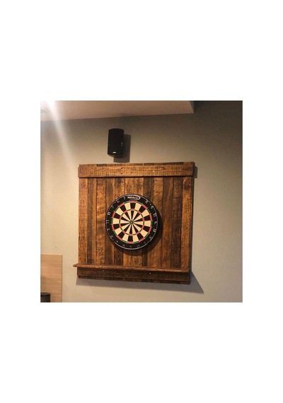Ahşap Dart Tahtası , 95x95 Cm , Ahşap Dart Arkalığı, Ahşap Dart Dolabı Ceviz