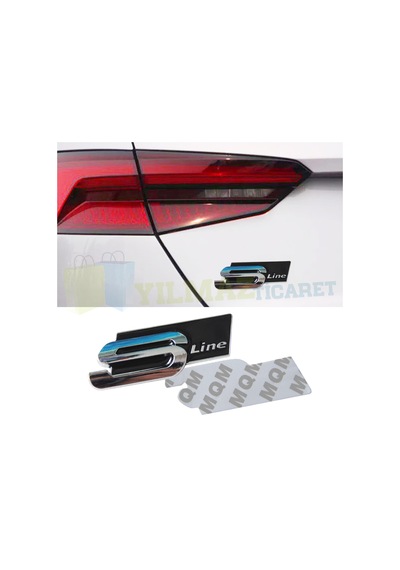 Audi S Line Bagaj Çamurluk Logo Arma Amblem A3 A4 Metal 1 Adet