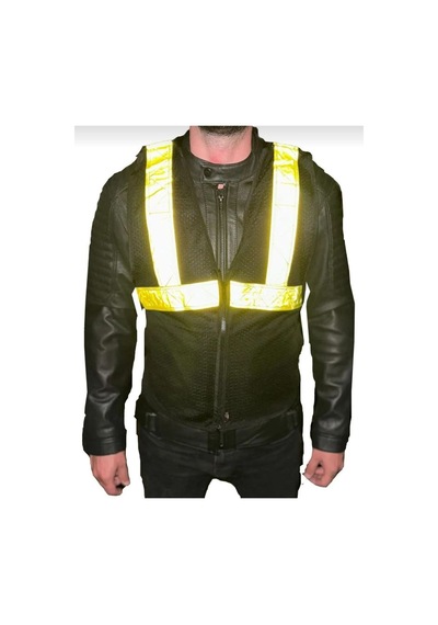 Venom Motosiklet Yelek Reflektörlü Neon Çizgili Motorcu Reflektif Yeleği Venom Motosiklet Yelek Reflektörlü Neon Çizgili Motorcu Reflektif Yeleği